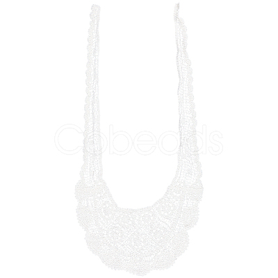 Polyester Knitted Triangle Headscarf AJEW-WH20072-69B-1