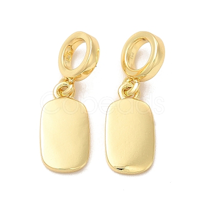 Rack Plating Blank Brass European Dangle Charms KK-B068-12G-1