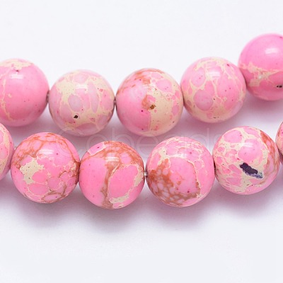 Synthetic Imperial Jasper Beads Strands G-F531-4mm-H01-1