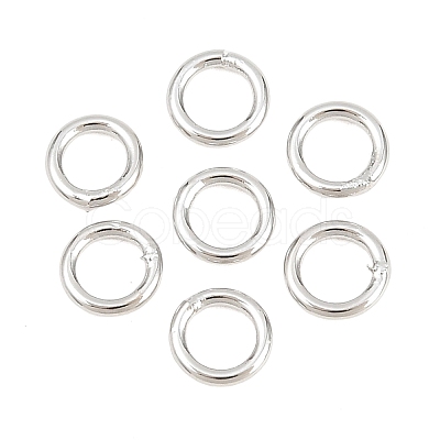 Brass Closed Jump Rings KK-D257-01P-07-1