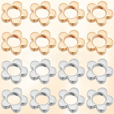 200Pcs 2 Colors CCB Plastic Bead Frame CCB-SC0001-24-1