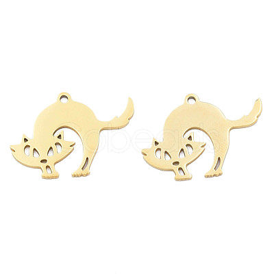 Ion Plating(IP) 201 Stainless Steel Pendants STAS-N098-083LG-1