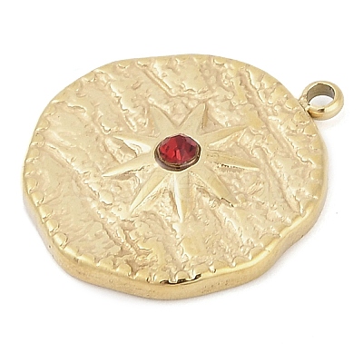 304 Stainless Steel Rhinestone Pendants STAS-L022-479G-02-1