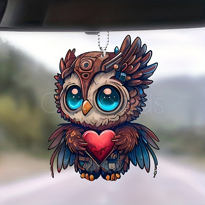 Owl Acrylic Pendant Decorations PW-WG63691-02-1