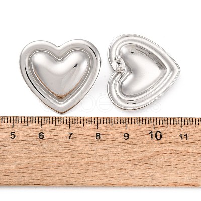 304 Stainless Steel Stud Earrings EJEW-K311-01P-1