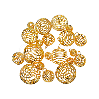 40Pcs 4 Sizes Iron Wire Pendants IFIN-CJ0001-40G-1
