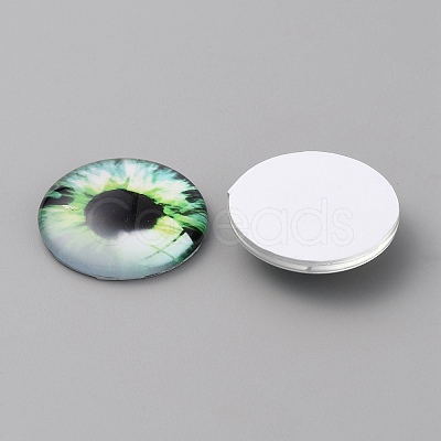 Glass Cabochons LS-GLAA-WH0033-75H-03-1