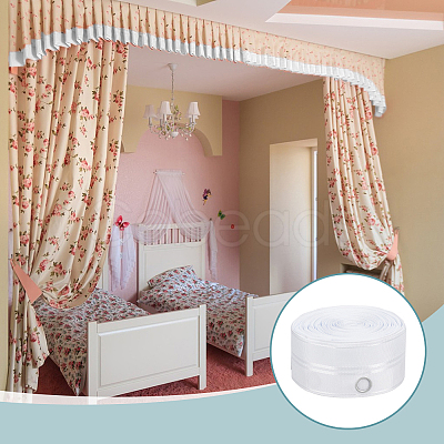 Polyester Curtain Tape for Hook DIY-WH0569-69B-1