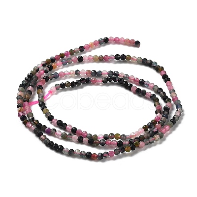 Natural Tourmaline Beads Strands G-P500-01A-01-1