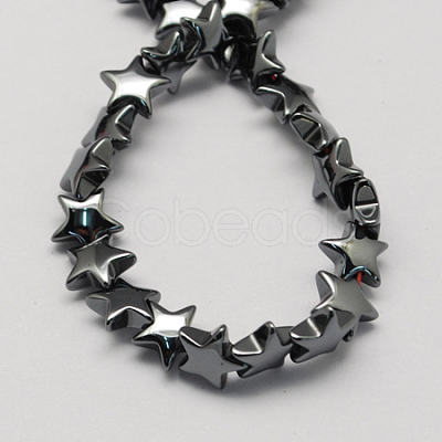 Non-magnetic Synthetic Hematite Beads Strands X-G-Q899-8mm-1