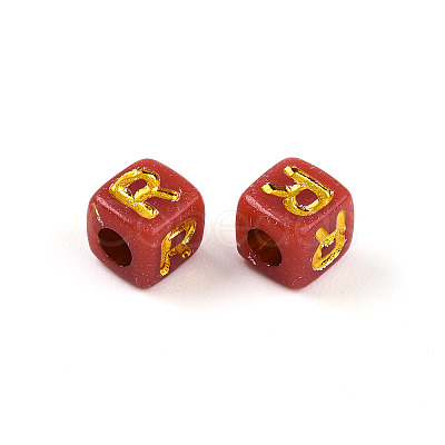 Plating Acrylic Beads OACR-N140-01I-R-1