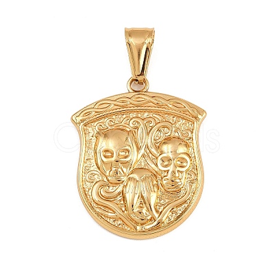 304 Stainless Steel Pendants LS-STAS-P409-01B-G-1