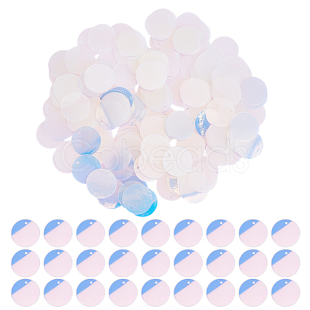 Iridescent PVC Paillette/Sequins Pendants PVC-GO0001-02B-1