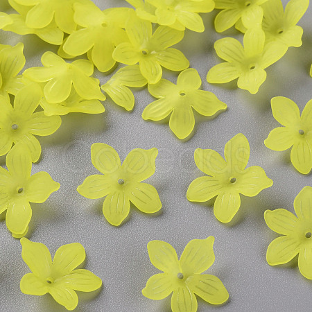 Frosted Acrylic Bead Caps MACR-S371-05A-717-1