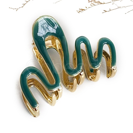 Alloy Enamel Claw Hair Clips PW-WG5535B-05-1