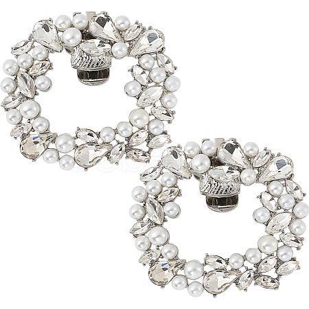 2Pcs Alloy Shoe Buckle Clips FIND-GF0006-04P-1