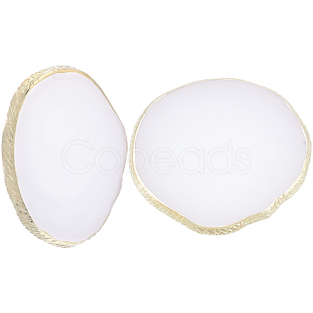 2Pcs Resin Imitation Agate Color Palette MRMJ-BBC0001-02A-1