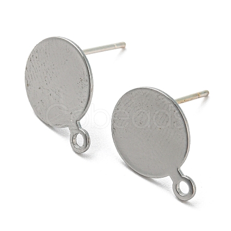 Brass Stud Earring Findings FIND-R144-12P-1