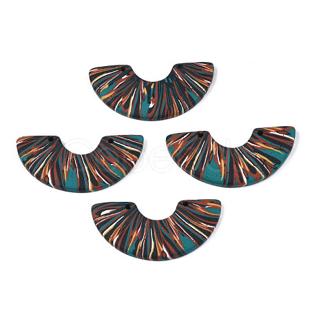 Handmade Polymer Clay Pendants CLAY-N010-028-B03-1