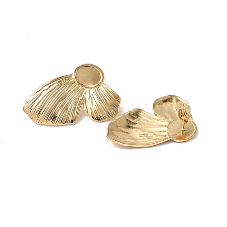 Ion Plating(IP) 304 Stainless Steel Stud Earring Findings STAS-F286-06A-G-1