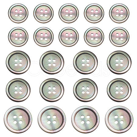 Natural Black Lip Shell Buttons BUTT-ME0001-12-1