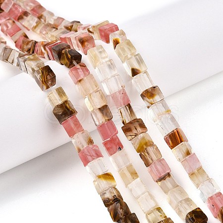 Tigerskin Glass Beads Strands G-T139-6x6-11A-1