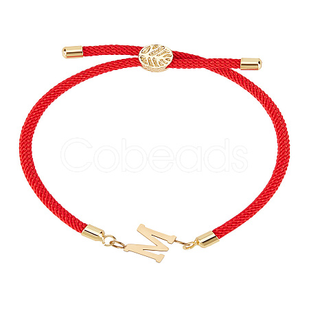 1Pc Adjustable Nylon Cord Slider Bracelets for Women BJEW-LP0001-32M-02-1