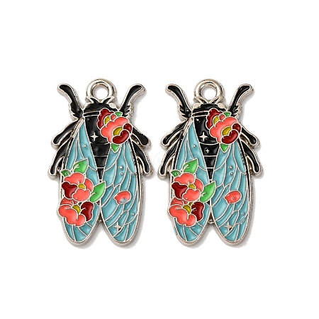 Alloy Enamel Pendants FIND-H051-01C-P-1
