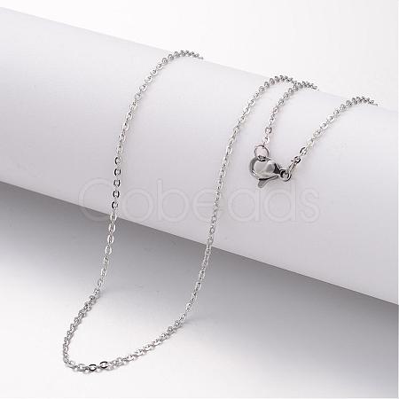 Non-Tarnish 304 Stainless Steel Necklace MAK-K004-19P-1