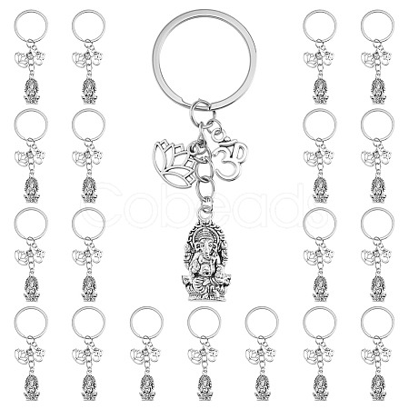 20Pcs Alloy Keychains KEYC-HY00018-1