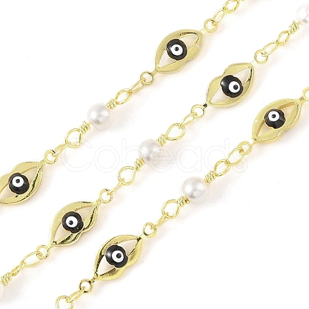Enamel Lip Link Chains CHC-C006-02G-01-1-1