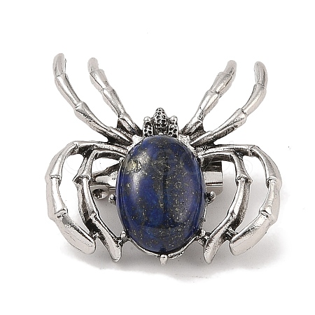 Natural Lapis Lazuli Brooches G-A224-01AS-09-1