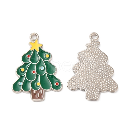 Christmas Alloy Enamel Pendants X-ENAM-D050-13B-01P-1