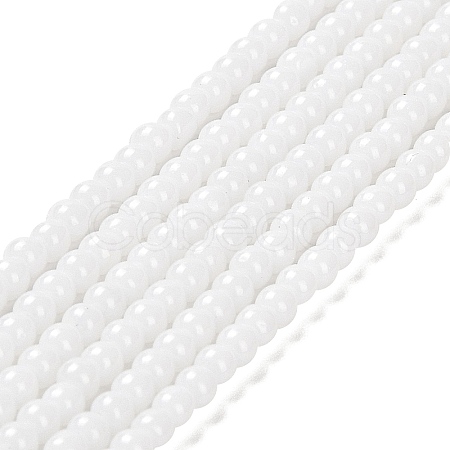 Imitation Jade Glass Beads Strands X-GLAA-K062-A01-09-1