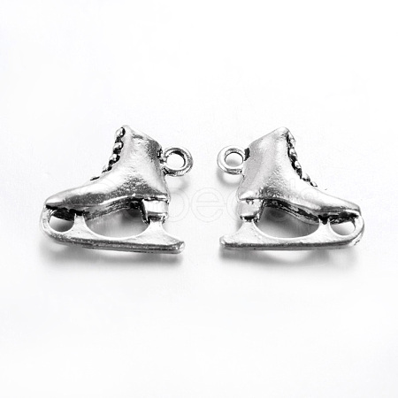 Tibetan Style Alloy Pendants TIBEP-24261-AS-RS-1