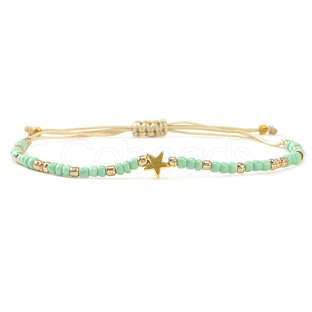 Glass Seed Beads Adjustable Bracelets LS-KO8624-3-1