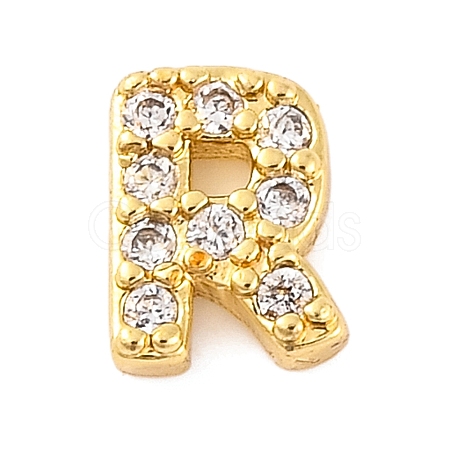 Rack Plating Brass Micro Pave Cubic Zirconia Cabochons KK-F874-04G-R-1