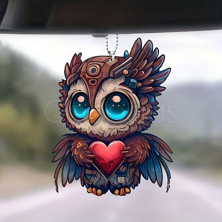Owl Acrylic Pendant Decorations PW-WG63691-02-1