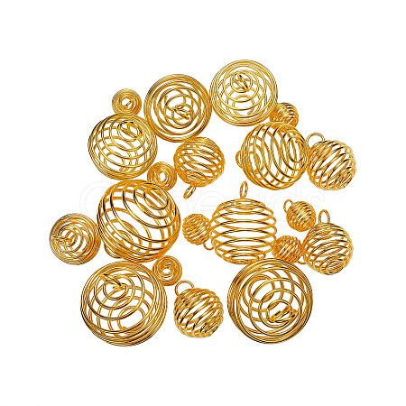 40Pcs 4 Sizes Iron Wire Pendants IFIN-CJ0001-40G-1