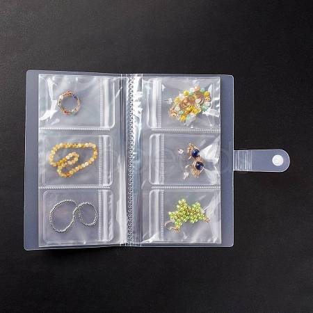 Transparent Jewelry Organizer Storage Books AJEW-K033-01-1