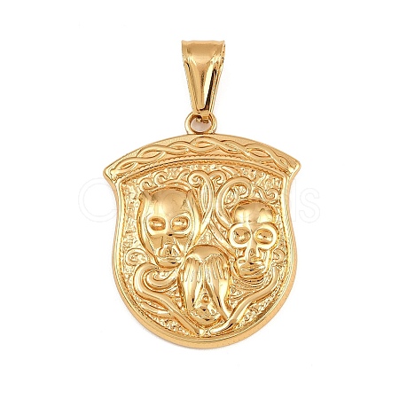304 Stainless Steel Pendants LS-STAS-P409-01B-G-1
