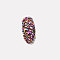 Glass Rhinestone Flat Back Cabochons, Back Plated, Faceted, Half Round, Rose AB, 2.7~2.8x1mm, about 1440pcs/bag