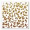 PET Plastic Drawing Painting Stencils Templates, Square, Creamy White, Leopard Print Pattern, 30x30cm