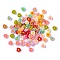 Opaque Resin Cabochons, Flower, Mixed Color, 6x5.5x3mm, about 100pcs/bag