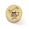 Wax Seal Brass Stamp Head, for Wax Seal Stamp, Rabbit, 15x15mm, Hole: 7mm