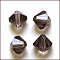 Imitation Austrian Crystal Beads, Grade AAA, K9 Glass, Faceted, Bicone, Dark Gray, 4.55x5mm, Hole: 0.7~0.9mm