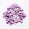 Plastic Paillette Beads, Semi-cupped Sequins Beads, Center Hole, Plum, 5x0.5mm, Hole: 1mm