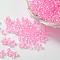 Eco-Friendly Transparent Acrylic Beads, Round, AB Color, Pearl Pink, 8mm, Hole: 1.5mm, about 2000pcs/500g