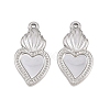 304 Stainless Steel Pendant Setting for Enamel STAS-L317-16P-1