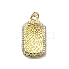 Brass Micro Pave Cubic Zirconia Pendants KK-C090-16G-1